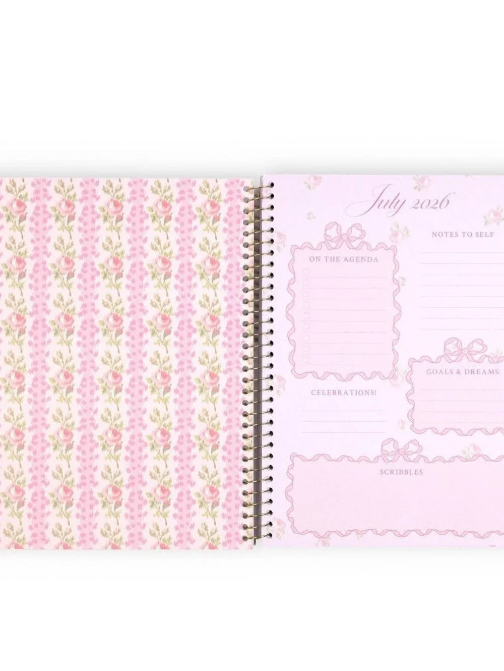 NEW LoveShackFancy x Target Yoobi 2026-2027 Student Planner - Blooming Heirloom